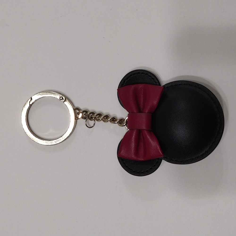KATE SPADE NEW YORK /DISNEY/ MINNIE MOUSE KEY FOB/BAG CHARM PINK BOW.